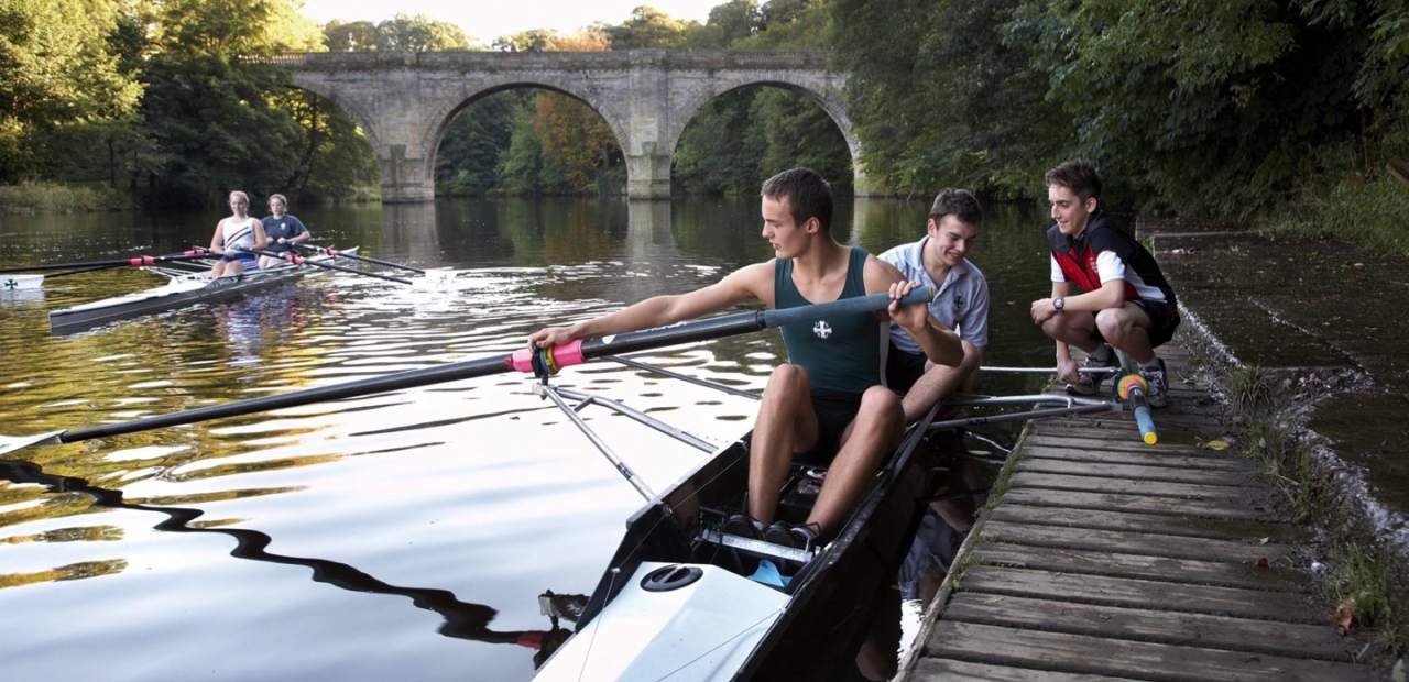 Rowing is one of the sport activities offered by Durham Boarding School