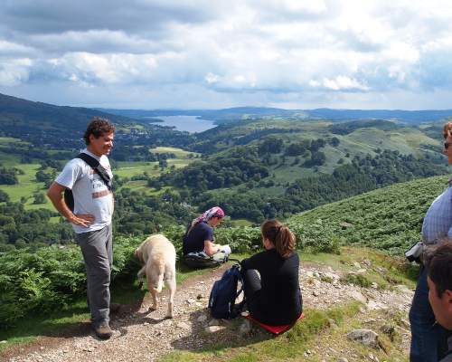 Course participants on a hiking trip in the Lake District