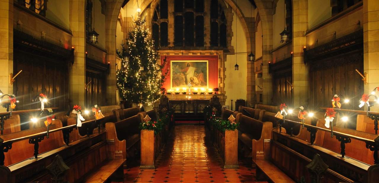 The Barnard Castle Chapel at Christmas